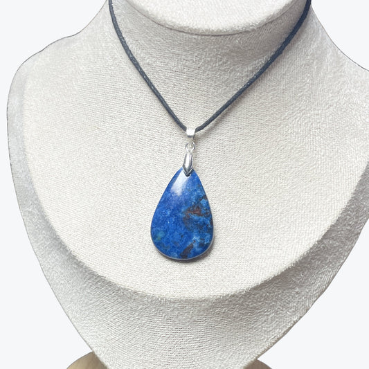 pendentif azurite goutte