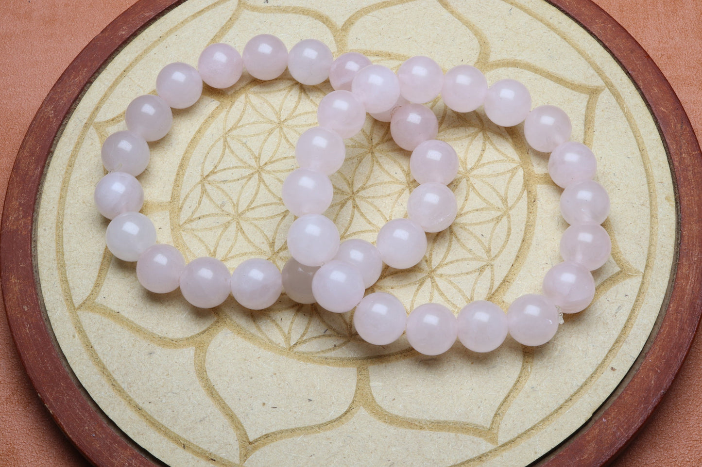 Bracelet Quartz Rose porté