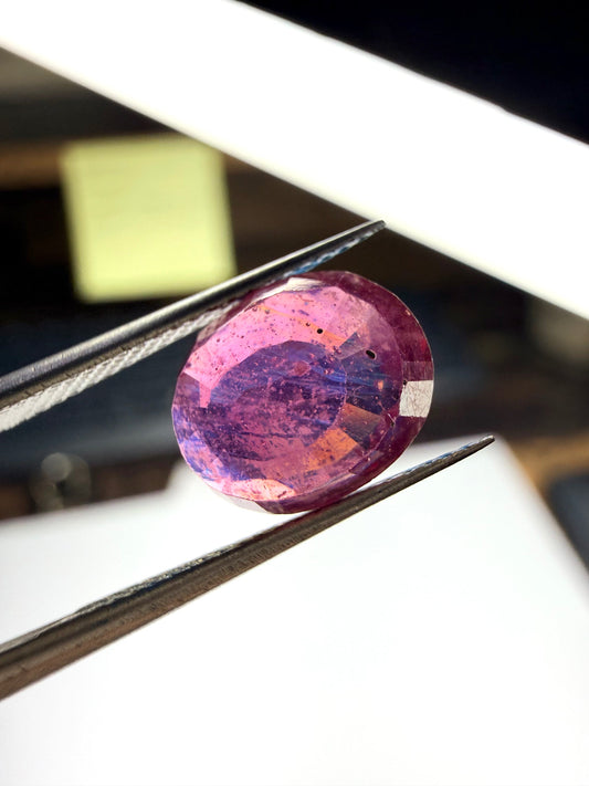 Rubis Naturel (gemme glass field) 2,97 Carats