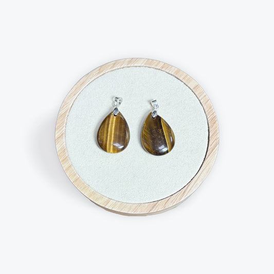 Pendentif oeil de tigre goutte - 3
