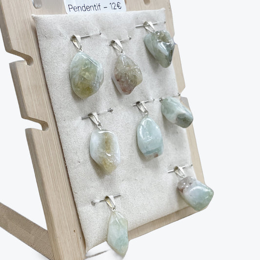 Pendentif Aigue-Marine Roulée