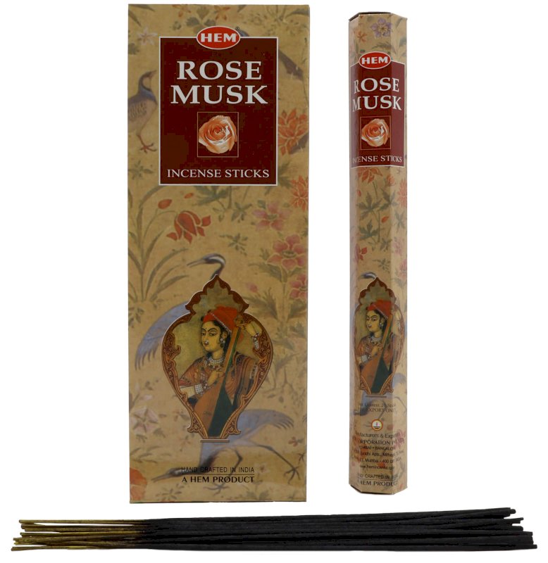 Encens HEM Rose Musc 6x20g