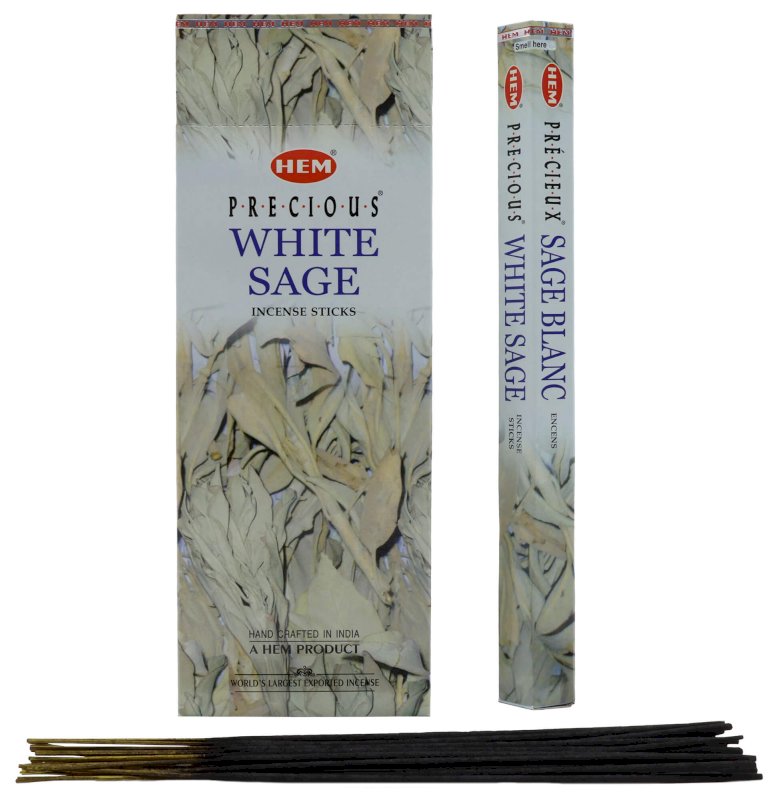 Encens HEM Sauge Blanche 6x20g