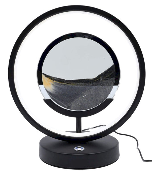 Lampe Sable Tour Design 31cm — Gris