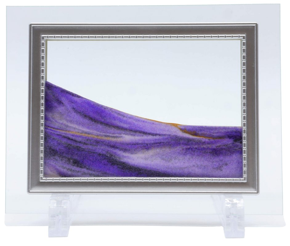 Tableau Sable Mouvant Verre - Violet