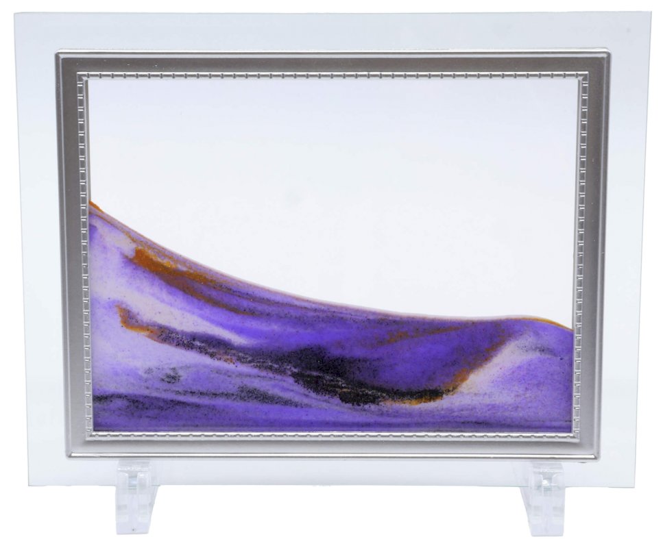 Tableau Sable Mouvant Verre - Violet