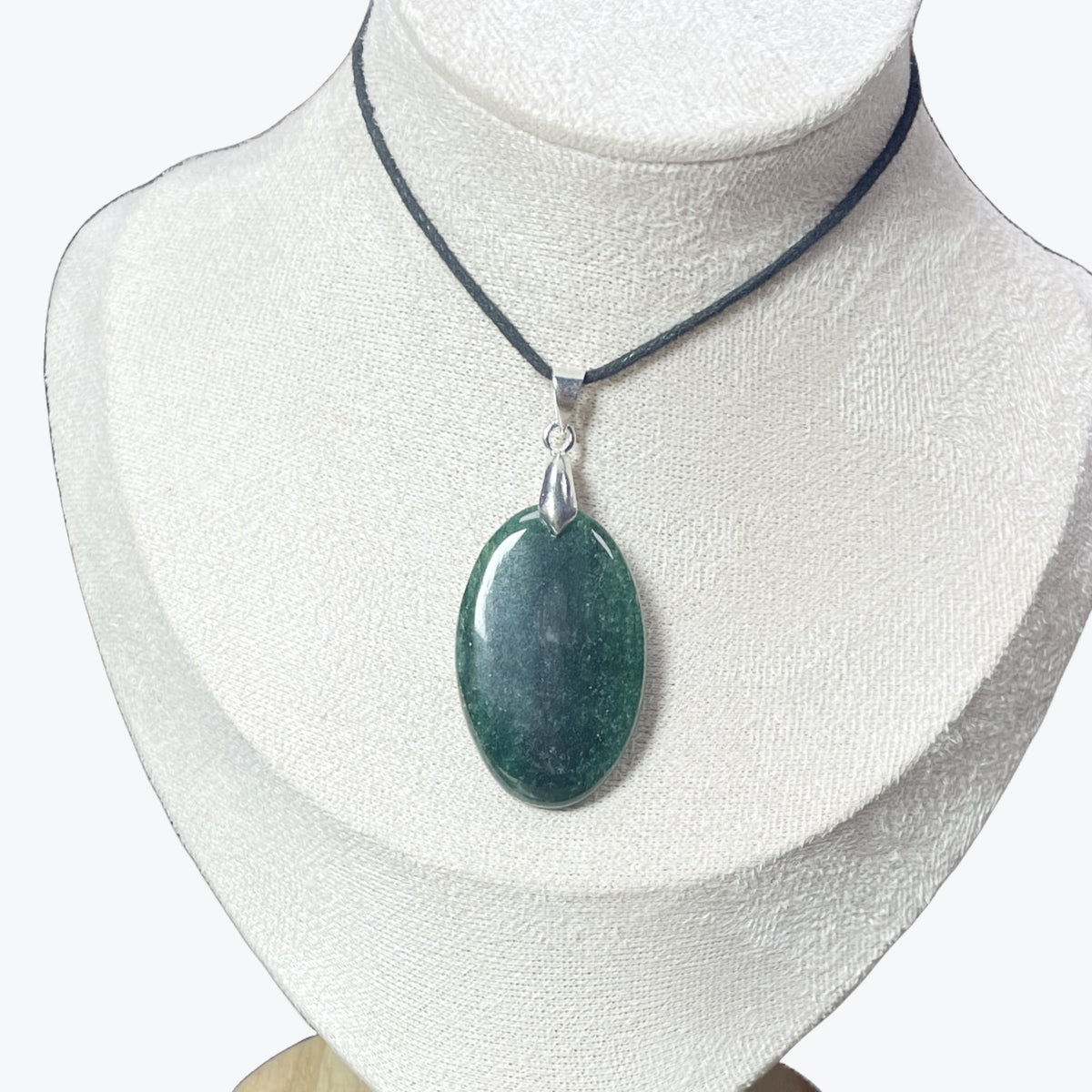 Pendentif Aventurine Verte Ovale – photo 4
