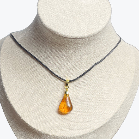 Pendentif Ambre Goutte – photo 2