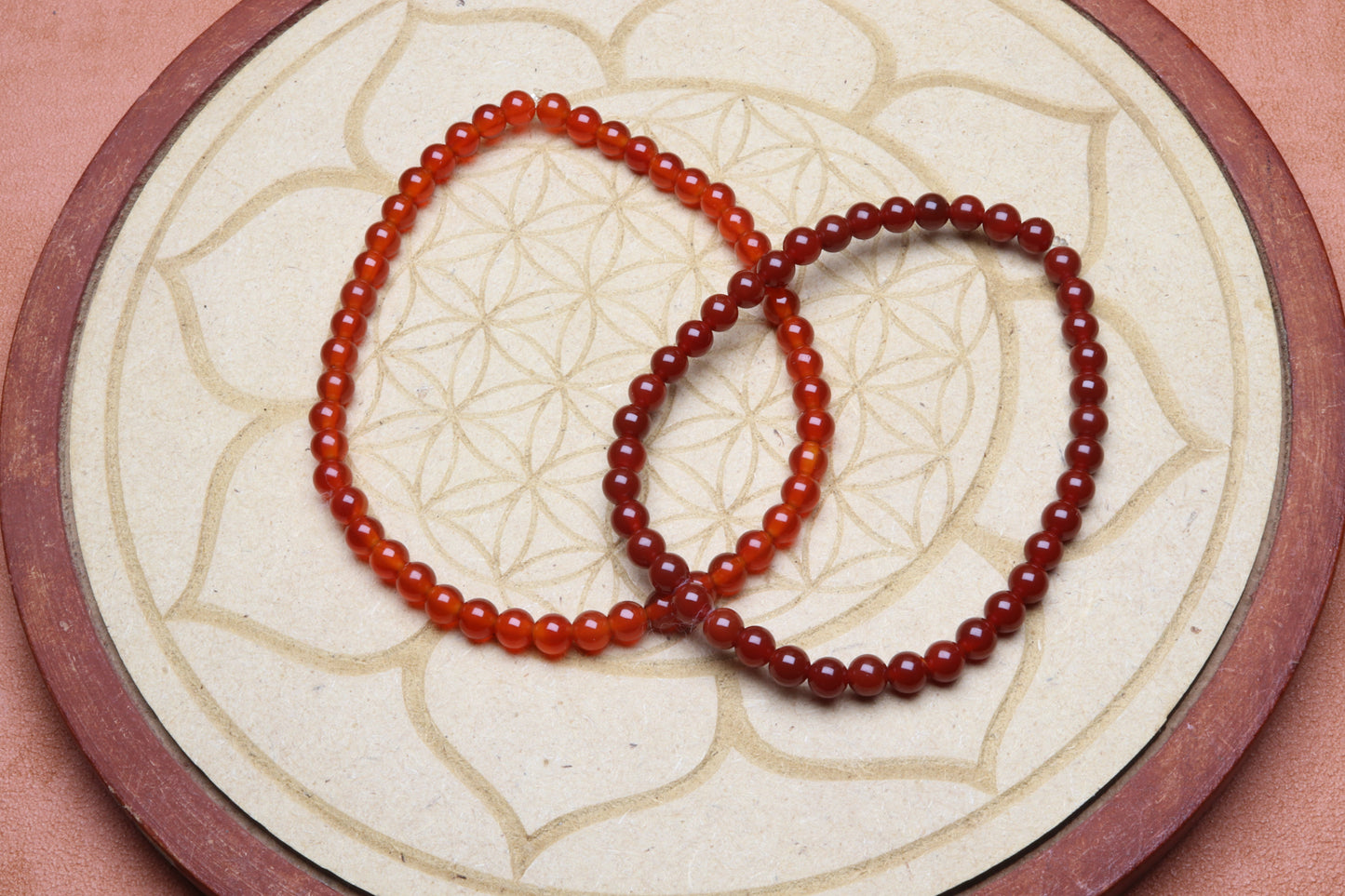 Bracelet Cornaline 4 mm