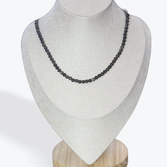 Collier Obsidienne dorée – photo 2