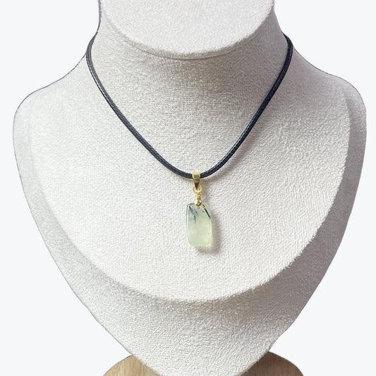 Pendentif Prehnite Rectangle 1,6x1cm
