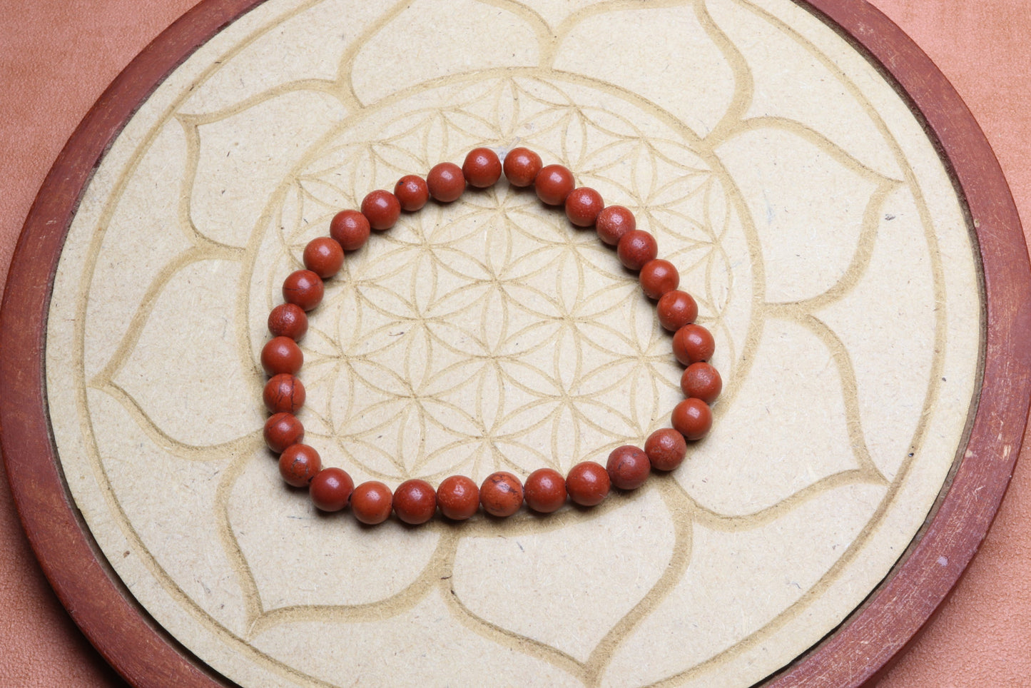 Bracelet en Jaspe Rouge - Stabilité et Protection 6mm