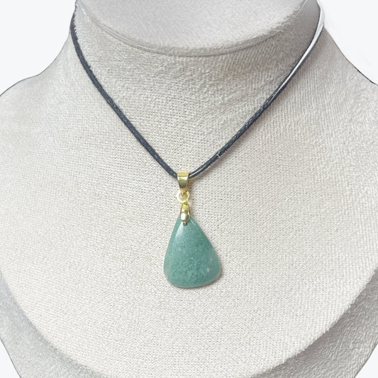 Pendentif Agate mousse goutte