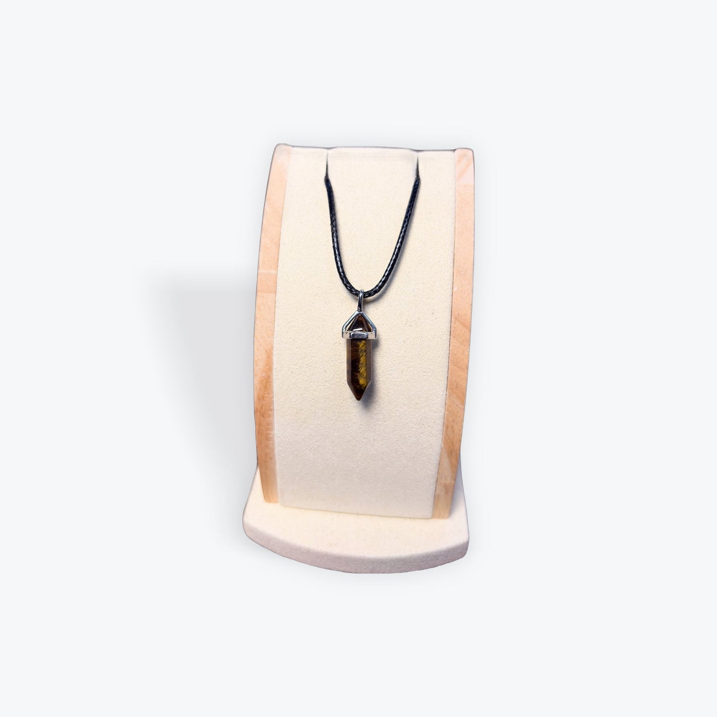 Pendentif pointe oeil de tigre