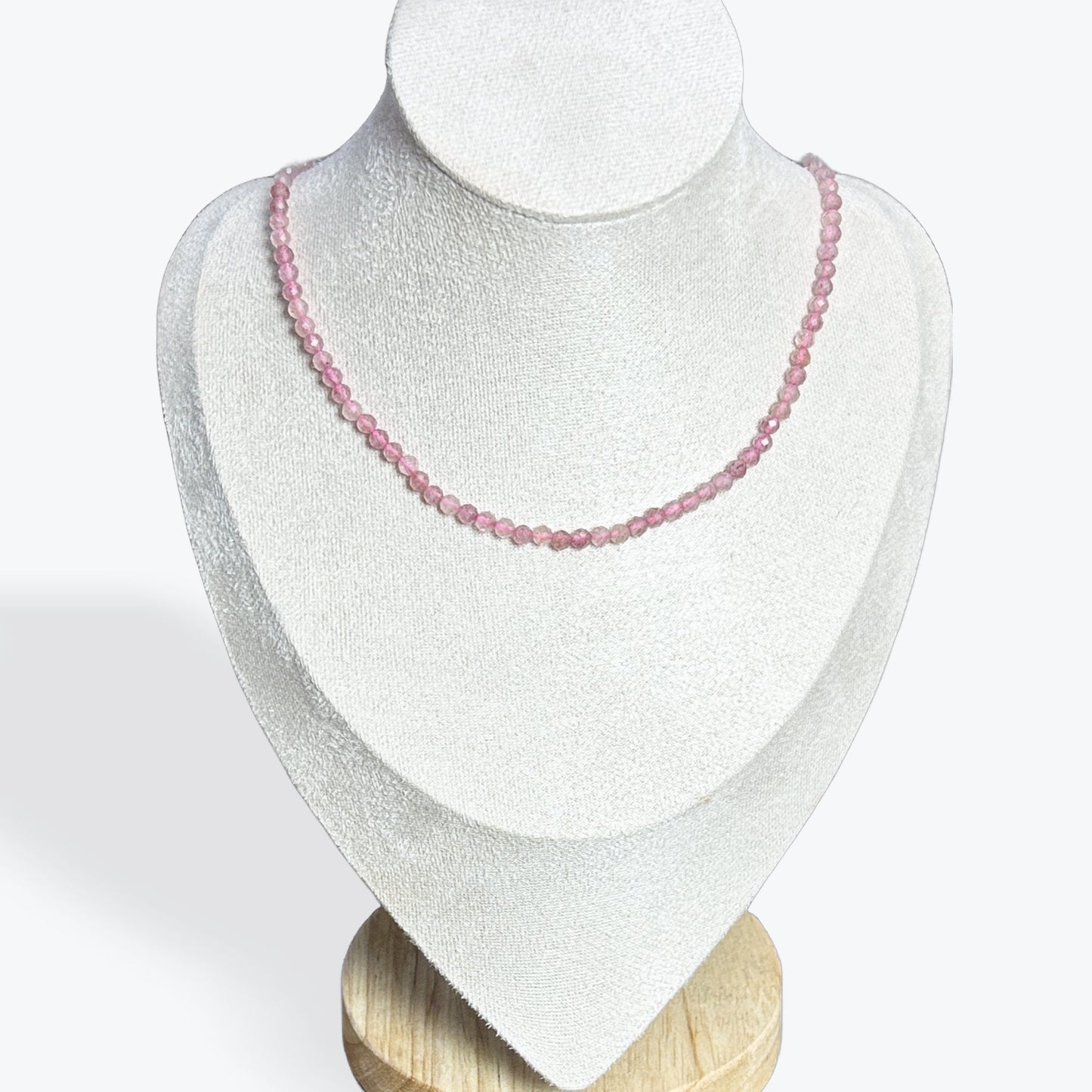 Collier Quartz Fraise Facetté - 3