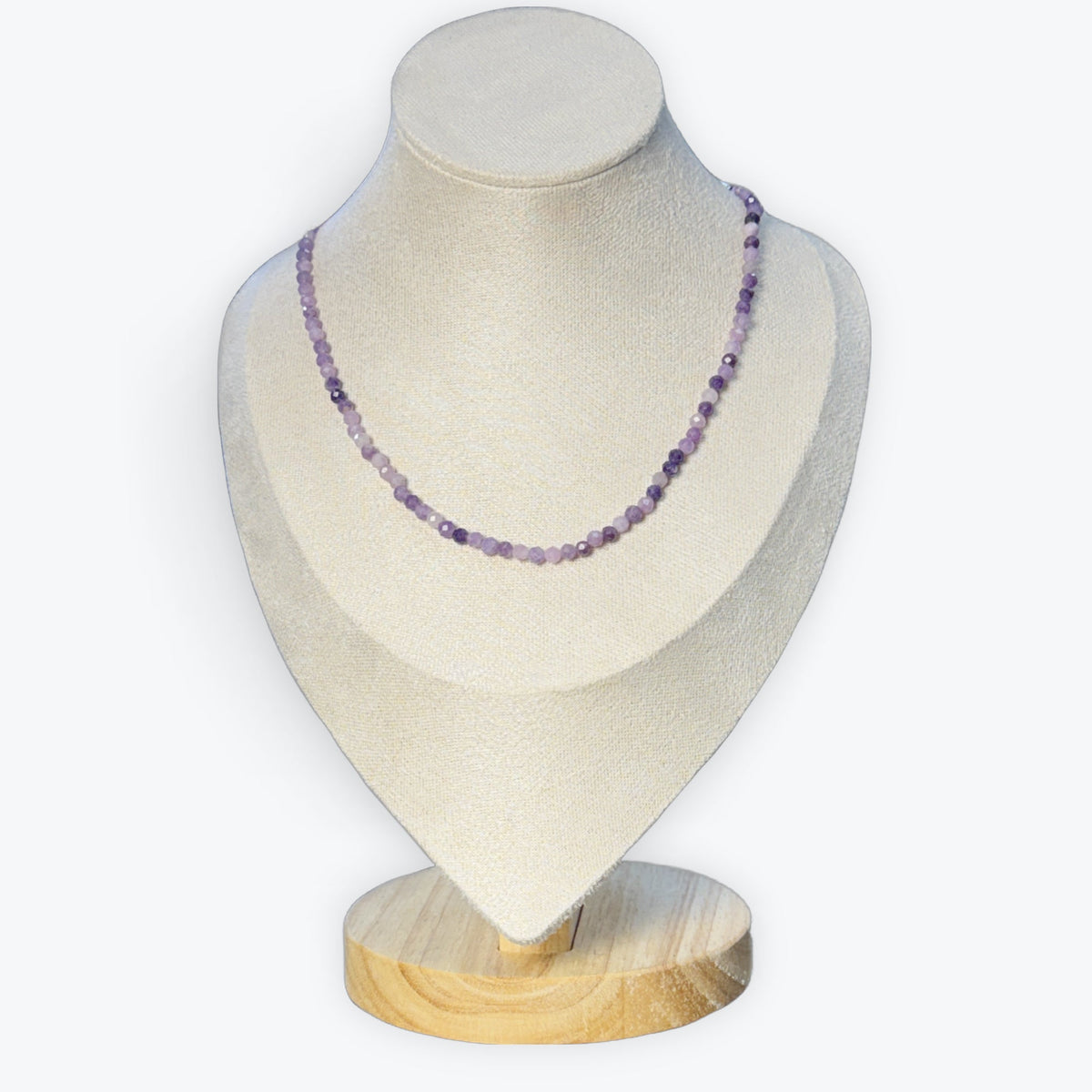Collier facetté Lepidolite – photo 3