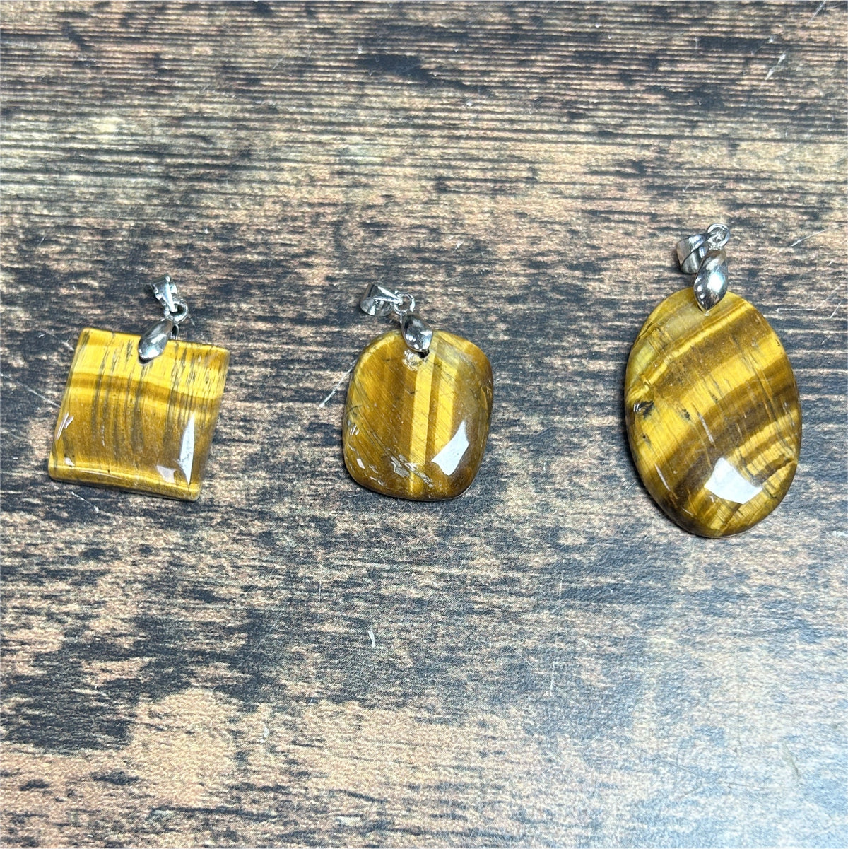 Pendentif Oeil De Tigre Cabochon