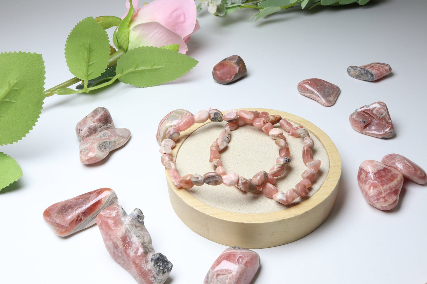 Bracelet Rhodochrosite détail
