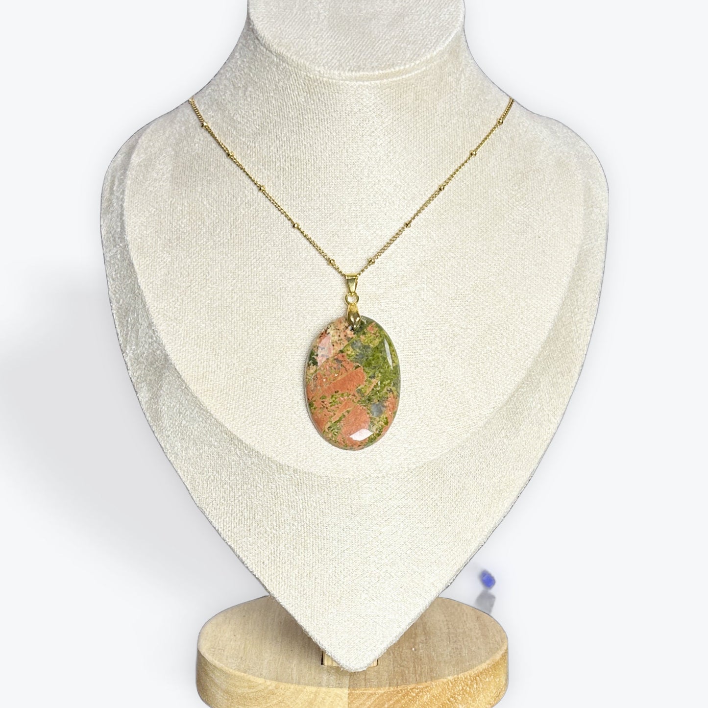 Pendentif Unakite Cabochon