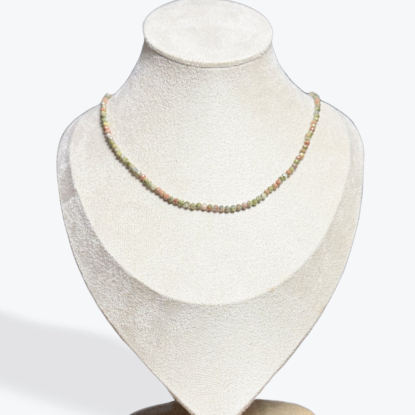 Collier Unakite Facetté - 2