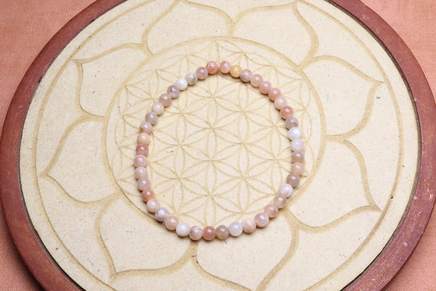 Bracelet en Pierre de Soleil - Joie et Positivité 4mm