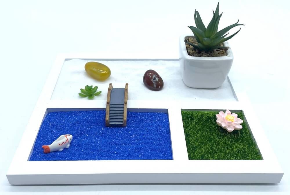 Jardin Zen Moderne & Plante 21cm
