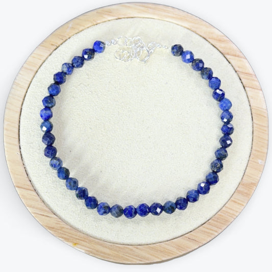 Bracelet Lapis Lazuli Facetté - 3