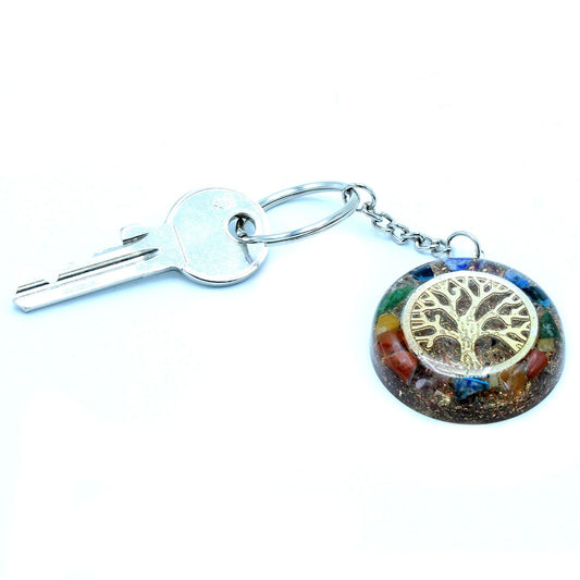 Porte-Clés Orgonite Arbre de Vie & Chakras - Protection EMF – photo 5