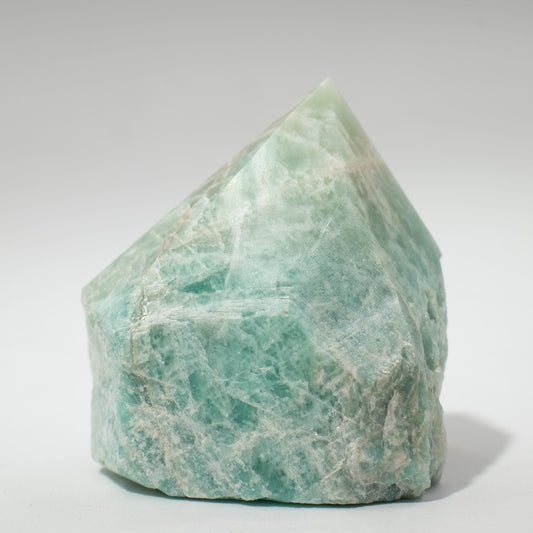 Pointe polie en Amazonite (lot de 5 à 6 pièces)