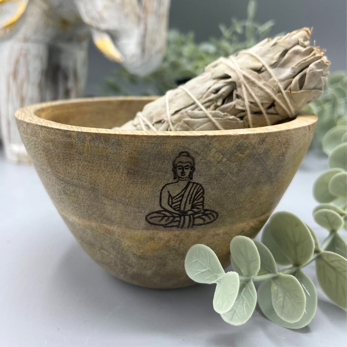 Bol en Bois Rituel - Offrande & Smudge Cérémonie – photo 3