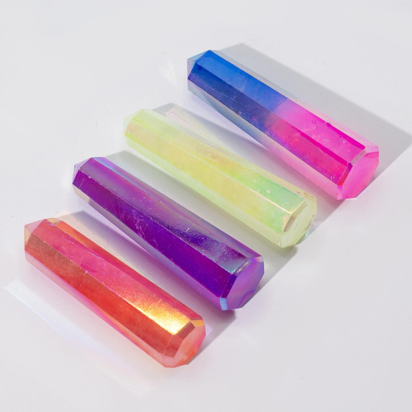Obélisque Quartz Aurora Violet 9cm — Iridescent – photo 2