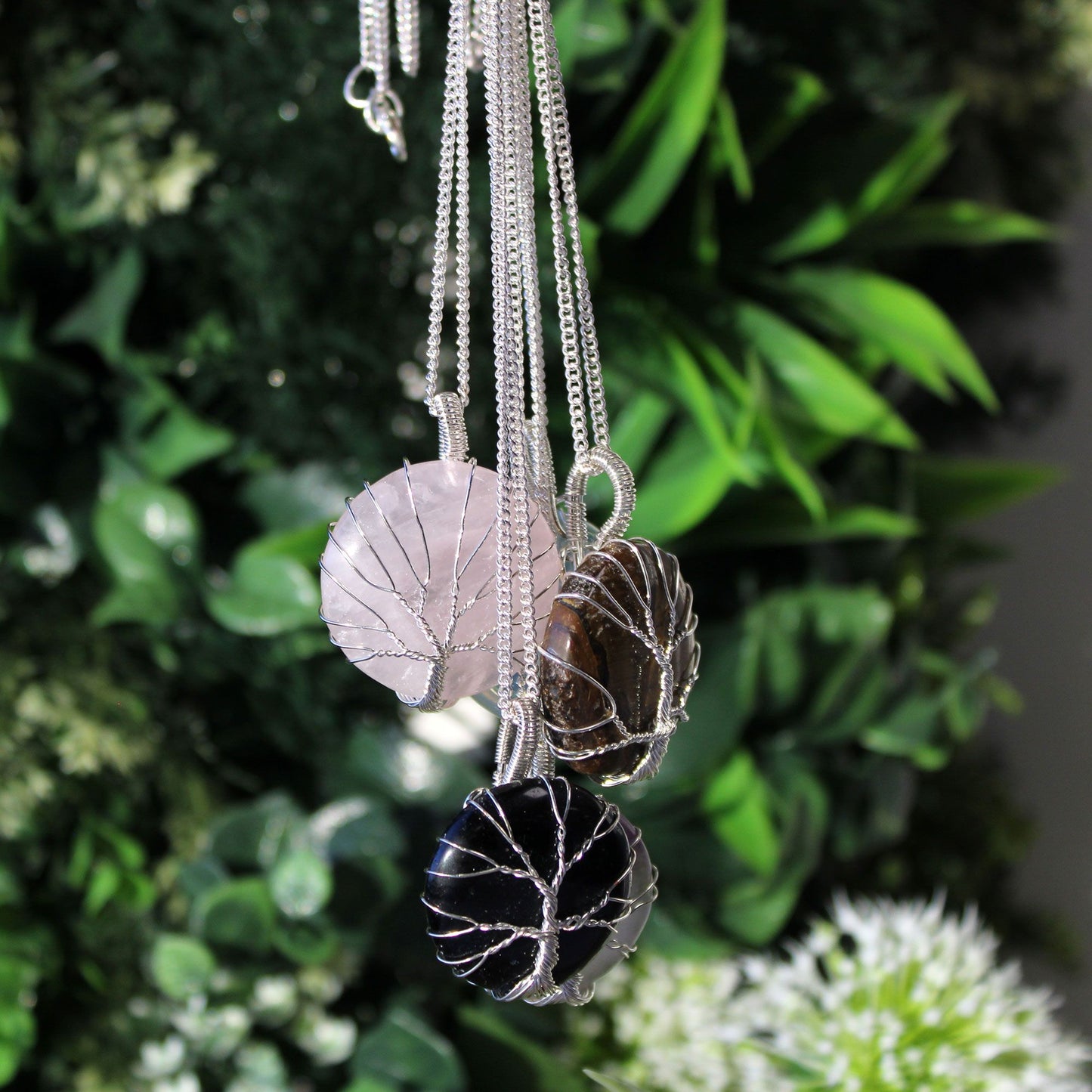 Tree of Life Gemstone Necklace - Black Onyx - photo 3