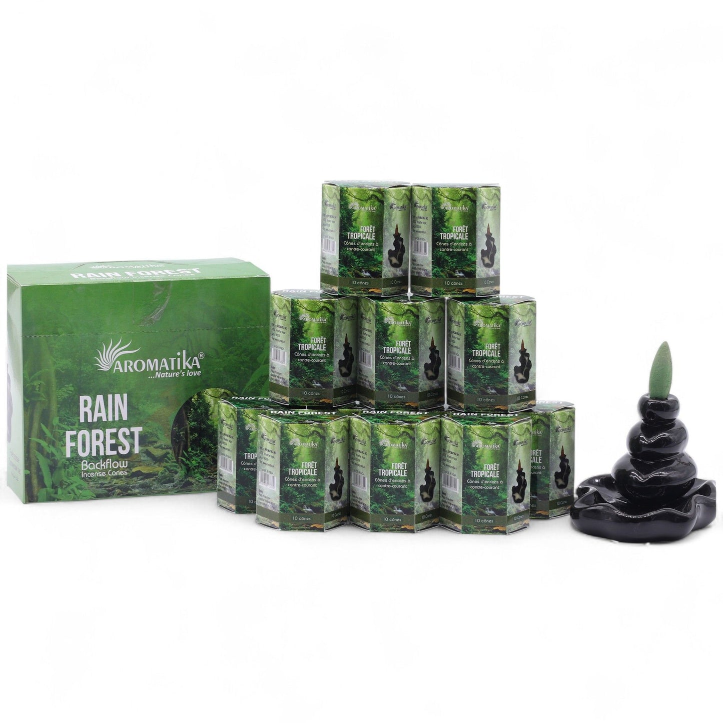 Masala Backflow Incense pack of 10 - Rain Forest