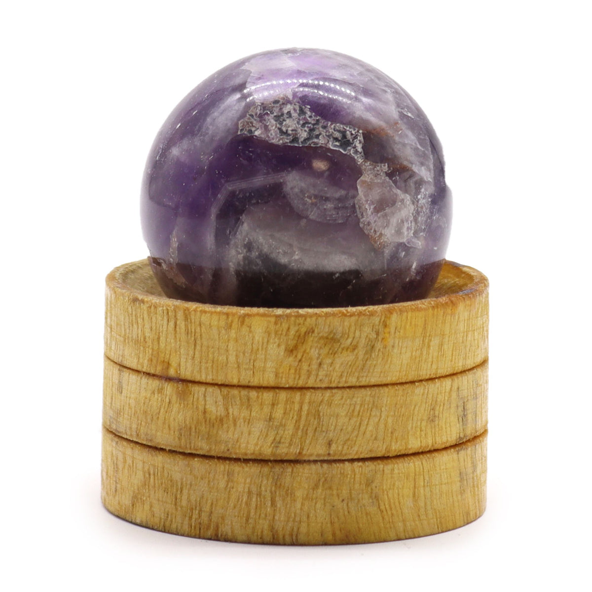 Sphère en Améthyste 40 mm avec Socle