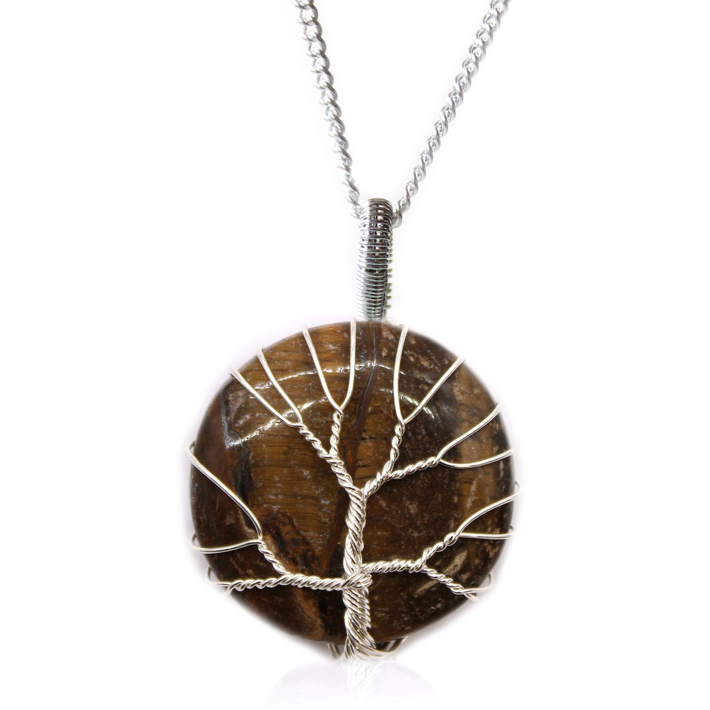 Tree of Life Gemstone Necklace - Tiger Eye - photo 2