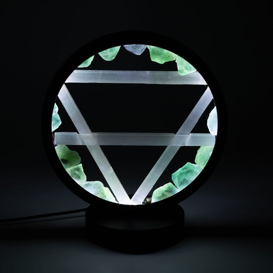 Lampe Halo Aventurine & Sélénite — Terre - photo 4