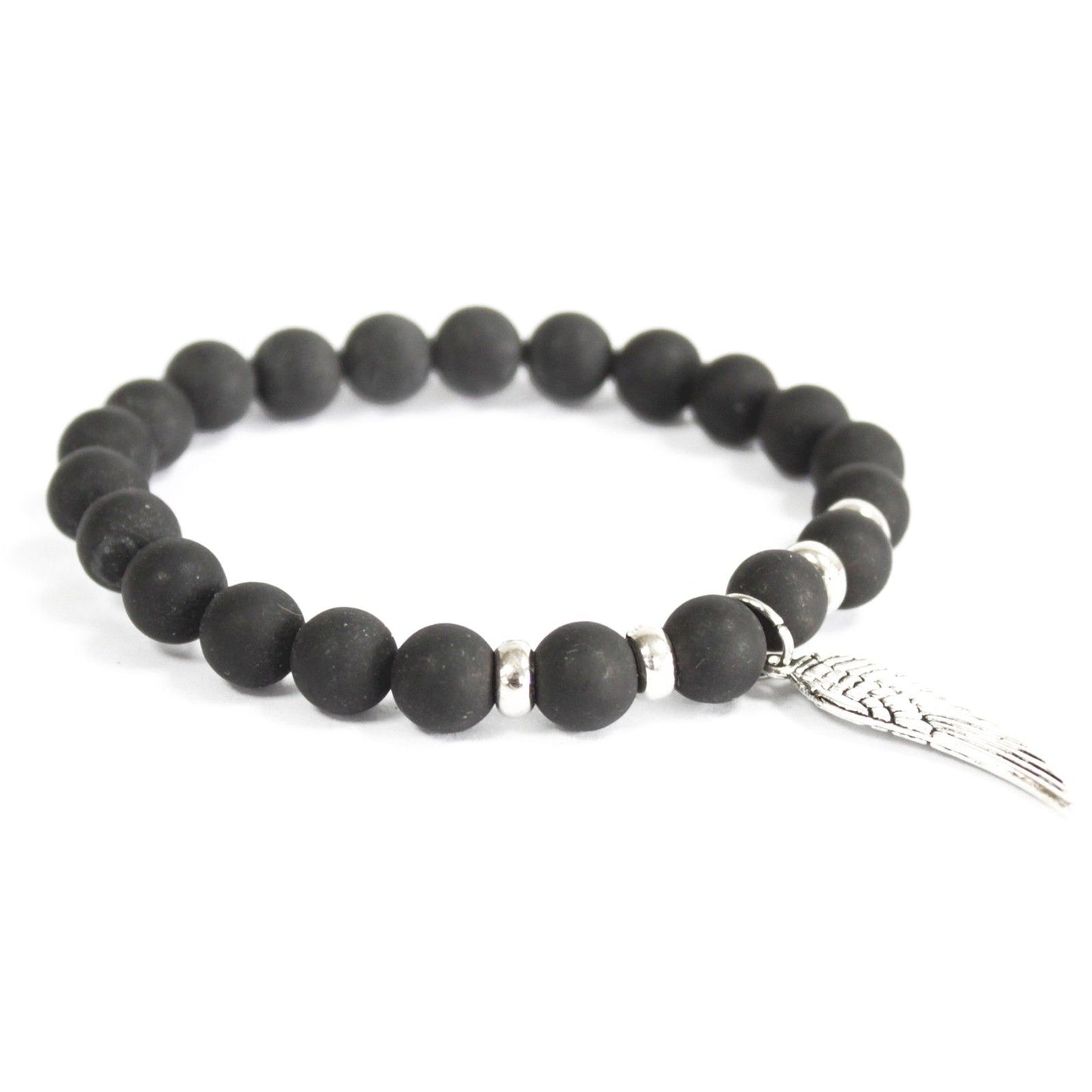 Bracelet boho - Angel Wing / Black Agate - photo 2