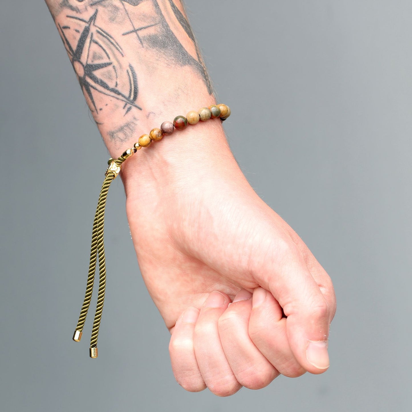 Bracelet Jaspe Picasso - Force & Endurance Ajustable – photo 2