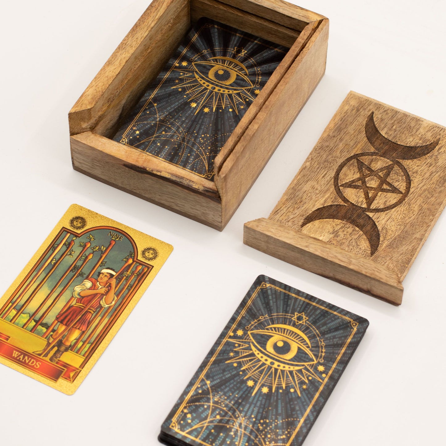 Coffret Tarot Bois de Manguier — Petit Format – photo 5