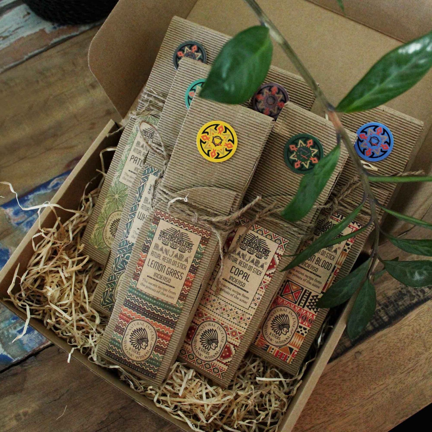 Résines Rituelles sur Bâton - Coffret 6 Encens Naturels