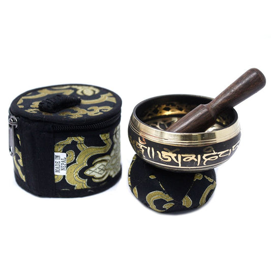 Bol Tibétain Mini Népal Noir — Coffret Cadeau Artisanal – photo 6