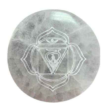 Set de 7 Assiettes Chakras Sélénite - Recharge & Purification