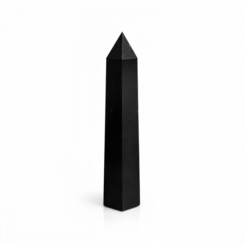 Gemstone Six Face Obelisk Point approx 17cm - Black Tourmaline – photo 4