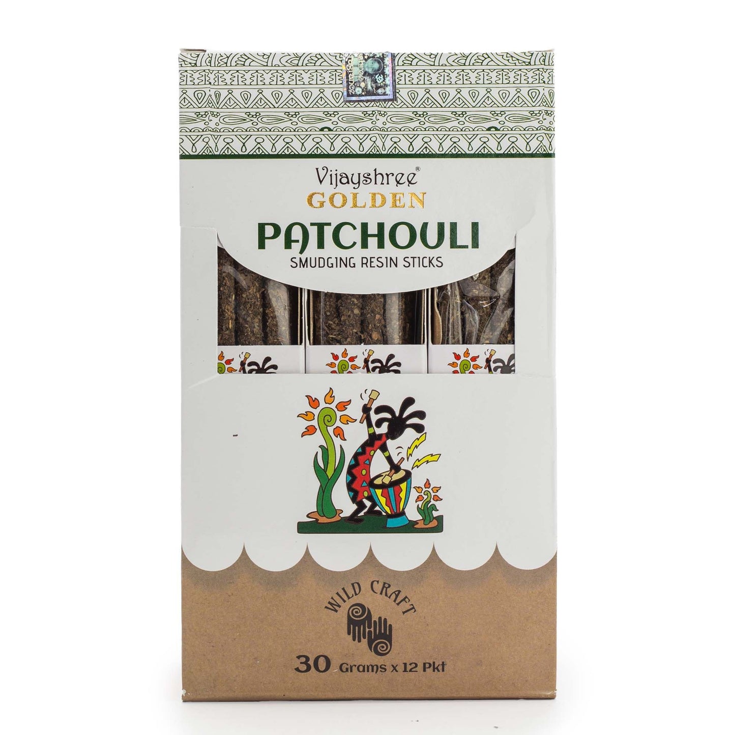 30g Golden Patchouli Smudging Resin Sticks (6s)