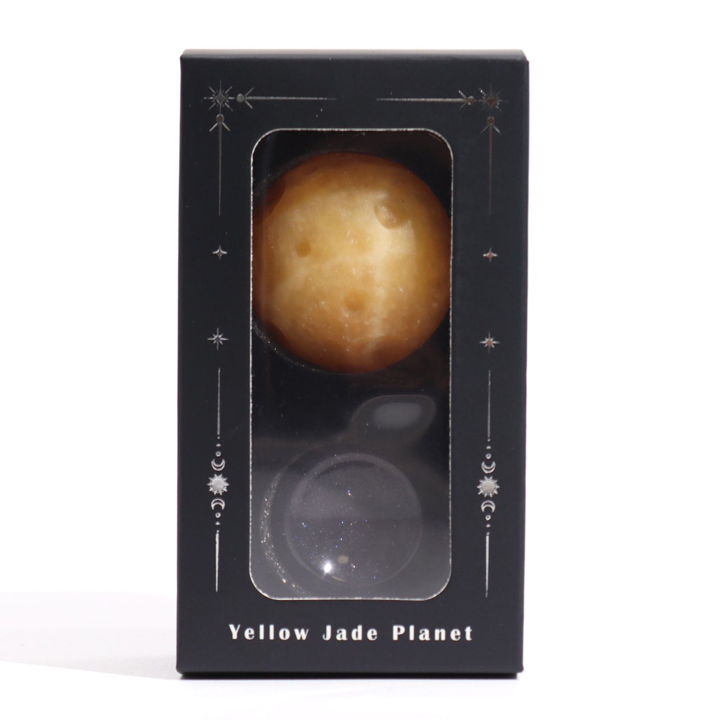 Planète en Jade sur support pierre du soleil (40 mm) - photo 4