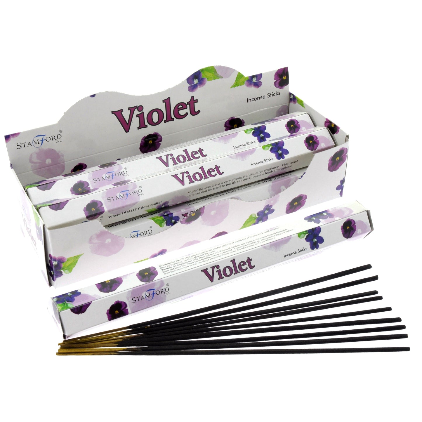 Bâtons d'Encens Violet Premium - Purification & Sérénité