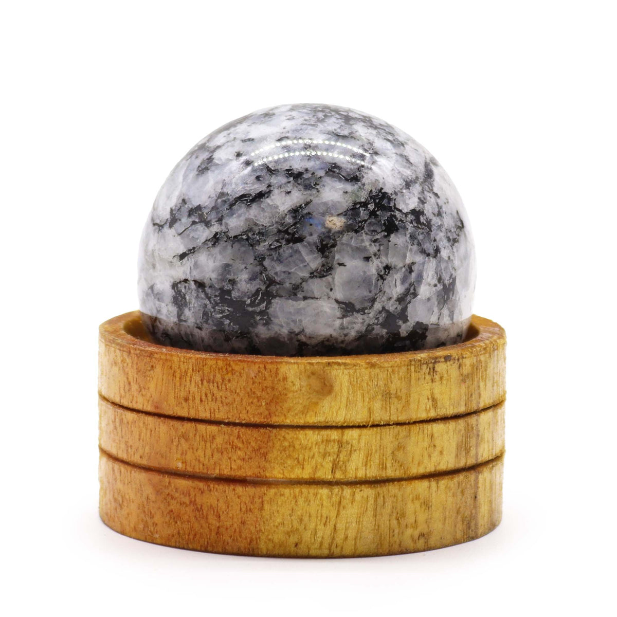 Sphère en Pierre de Lune 50 mm avec Socle