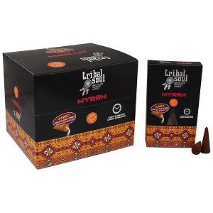 Encens Backflow Myrrhe Tribal Soul - 10 Cônes Premium
