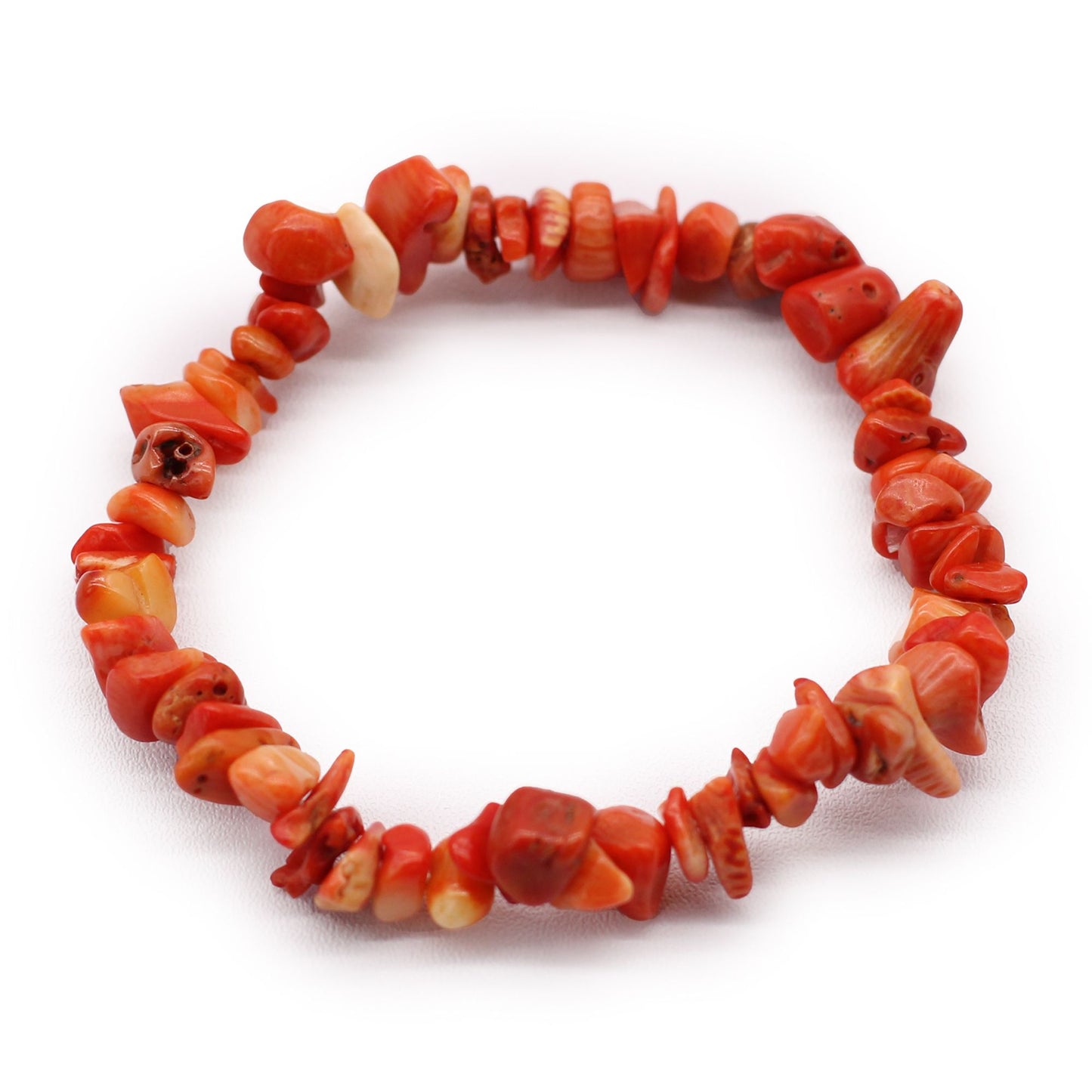 Bracelet en chips de Jaspe Orange
