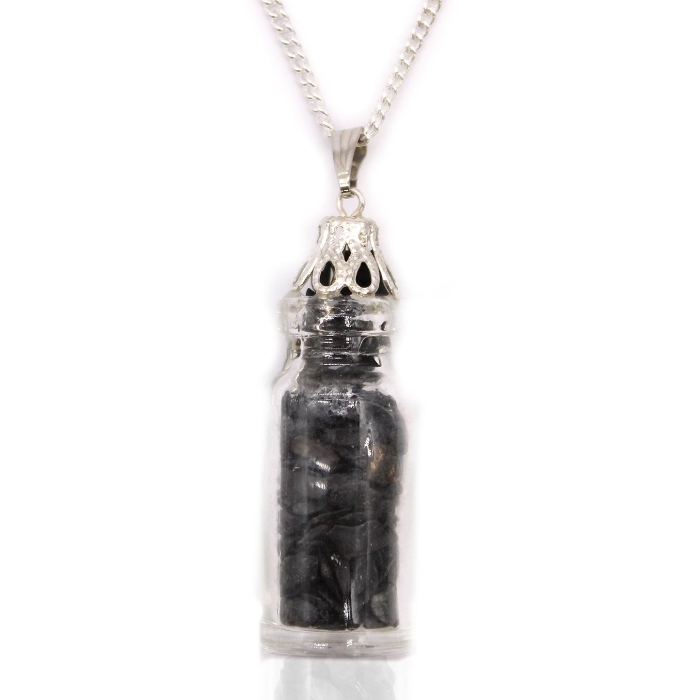 Collier flacon de pierres - Onyx